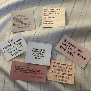 Inspirational Quote sticker Set - Multicolor